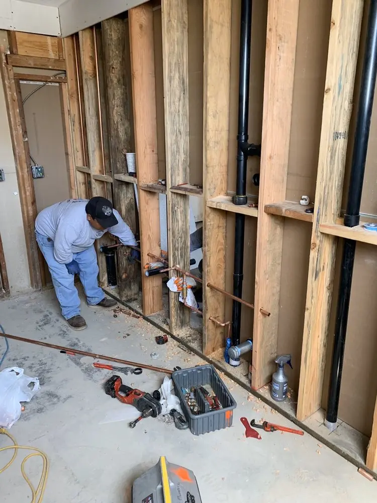 Commercial rough-in plumbing for Trenchless Sewer Repair in Walnut